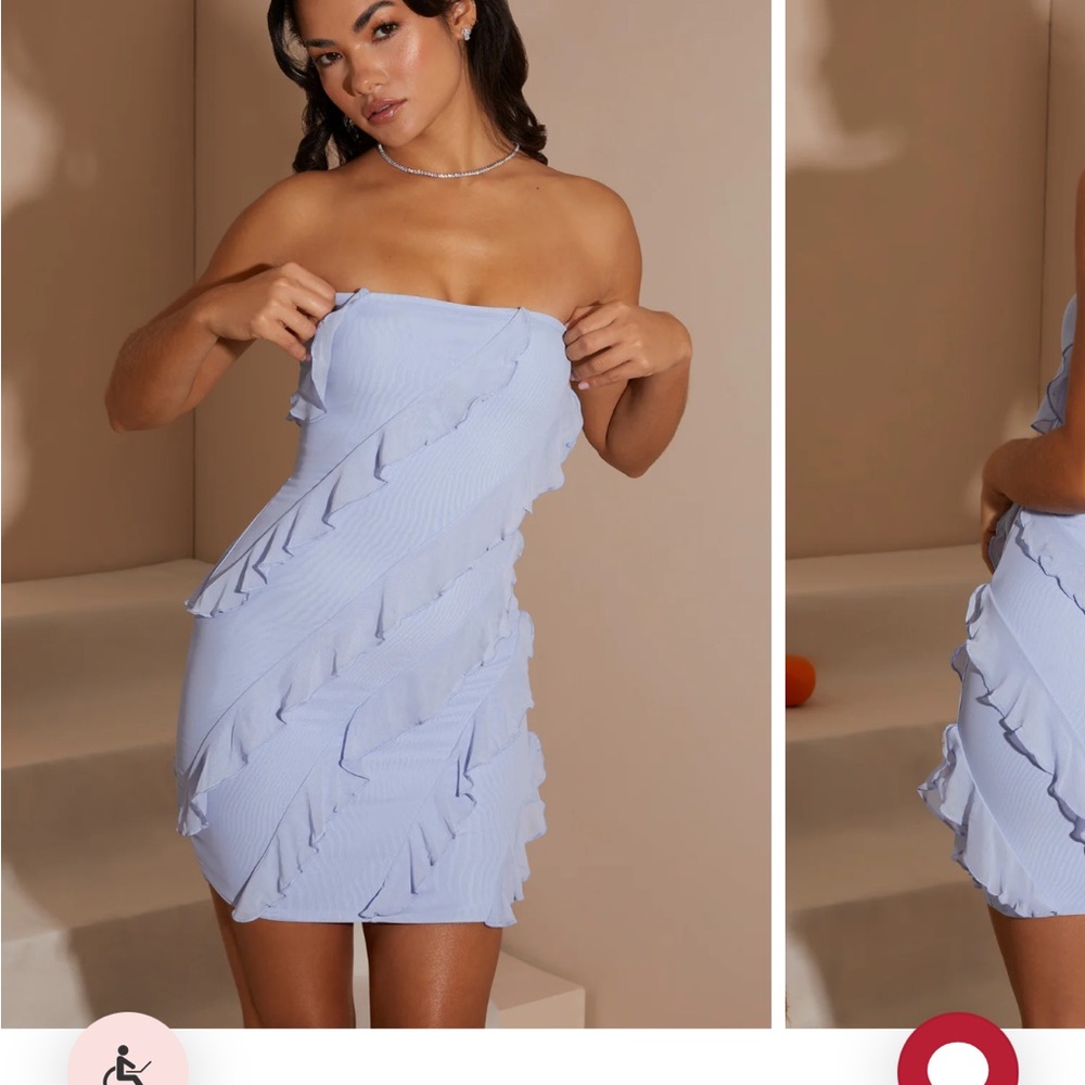 Oh Polly Elegant Blue Dress